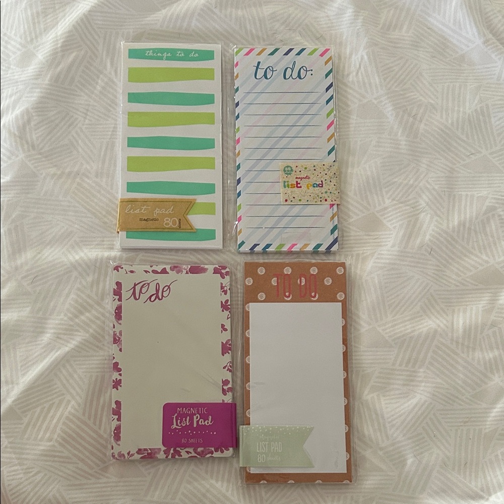 Colorful To-Do List Pads Set